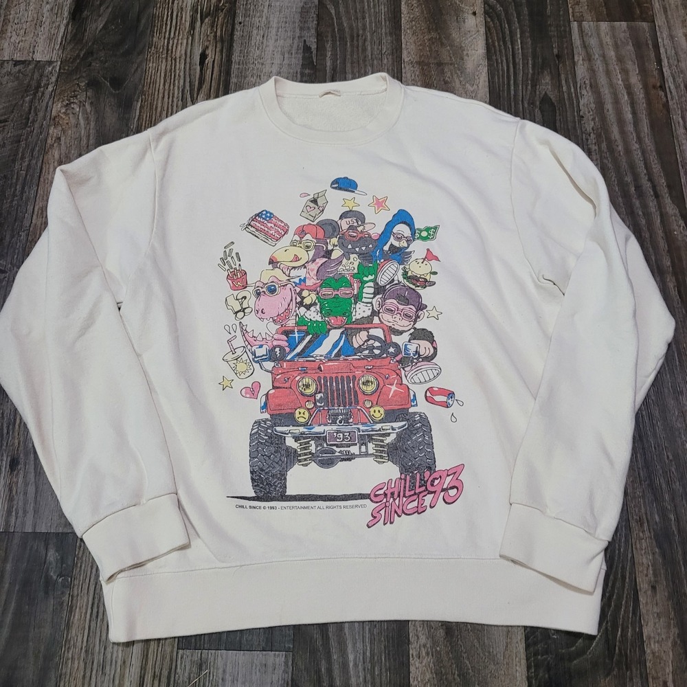 John Galt Sweatshirt Women's One Size Chill Since 1993 Aspen Vintage Oversized